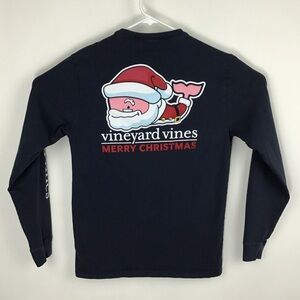 Vineyard Vines Merry Christmas long sleeve tee shirt small